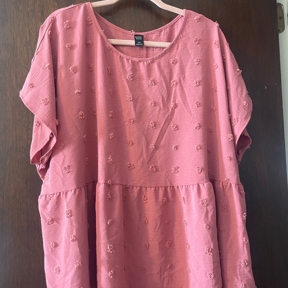 Chic Textured Blouse in Rose by [Brand]